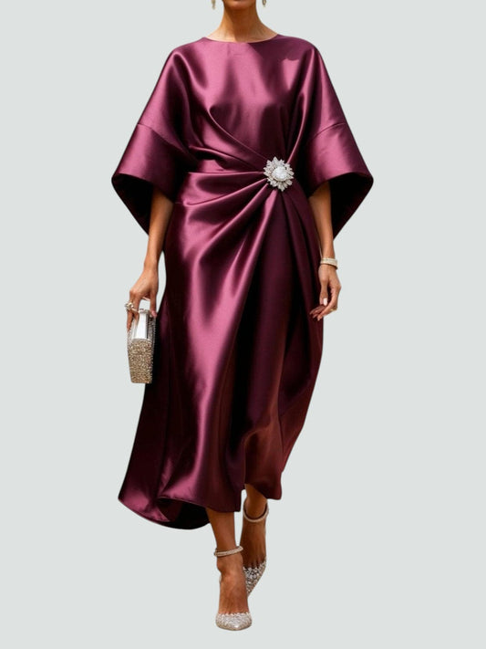 Sophie – Elegant Draped Dress - Image 2