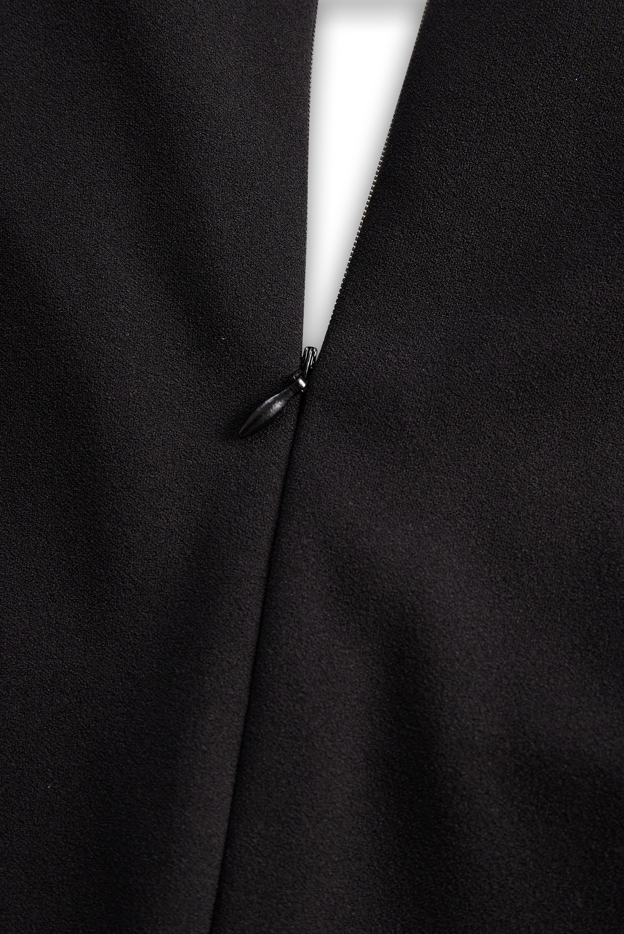 Ava – Elegant black women's dress with stand-up collar - Image 11