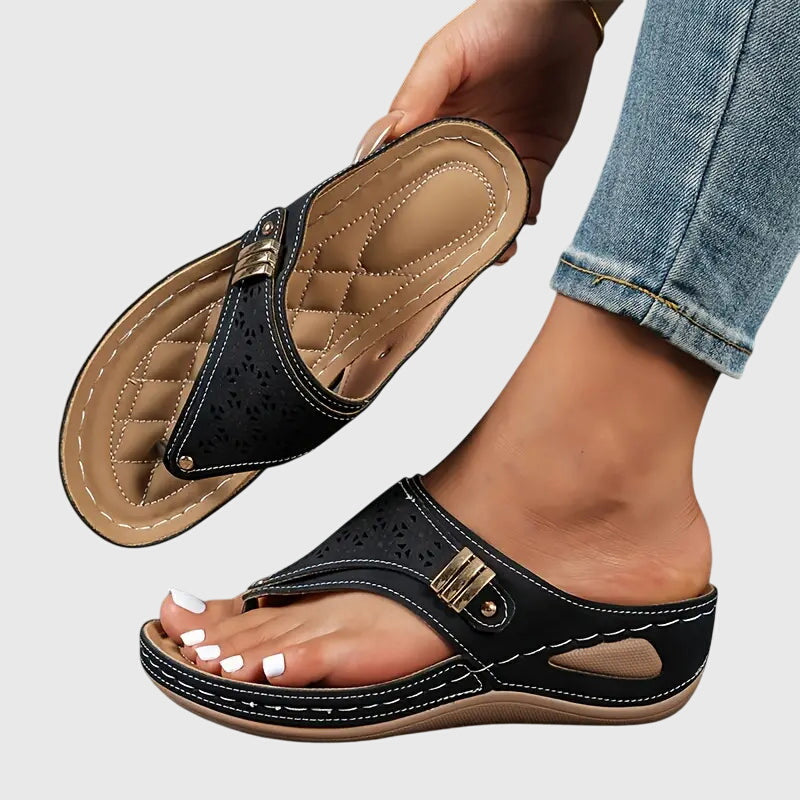 Carina – Women Slip On Flat Sandals - Image 3