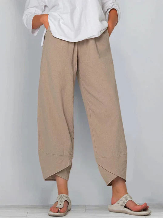 Anna – Locker geschnittene Sommerhose mit weitem Bein