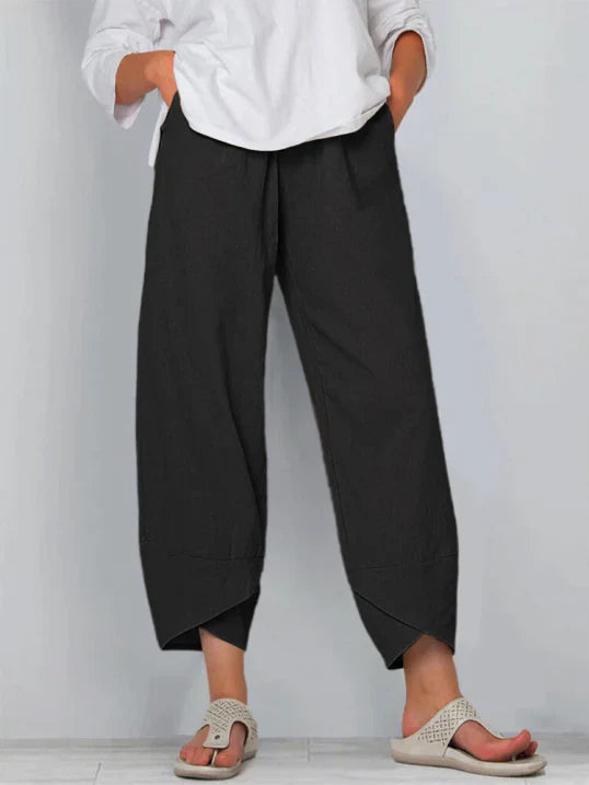 Anna – Locker geschnittene Sommerhose mit weitem Bein