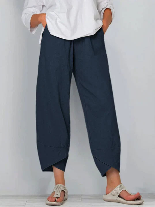 Anna – Locker geschnittene Sommerhose mit weitem Bein