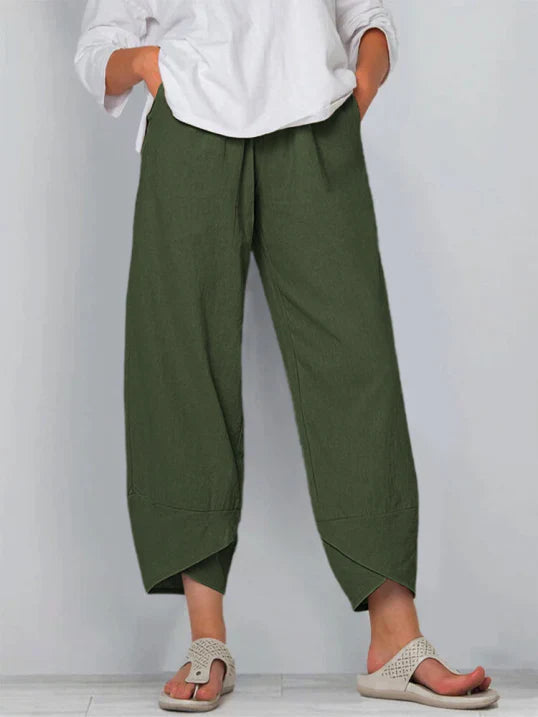Anna – Locker geschnittene Sommerhose mit weitem Bein