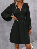Julia – Women V-Neck Long Sleeve Dress - Image 10