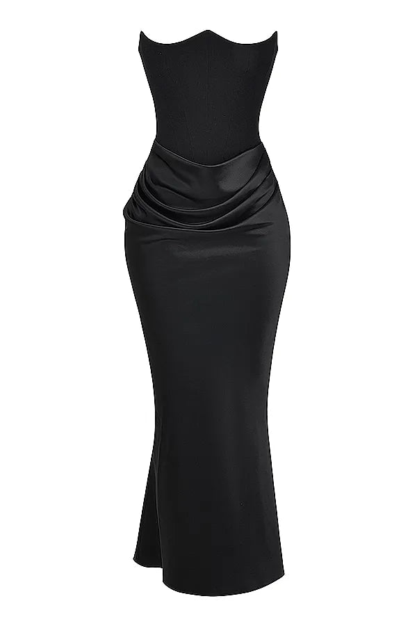 Isabella – Elegant Strapless Maxi Dress - Image 10