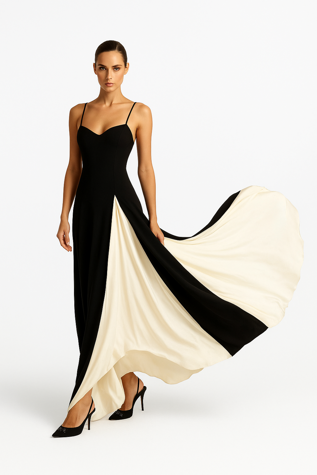 Karin – Elegant Long  Evening Dress for Women - Image 2