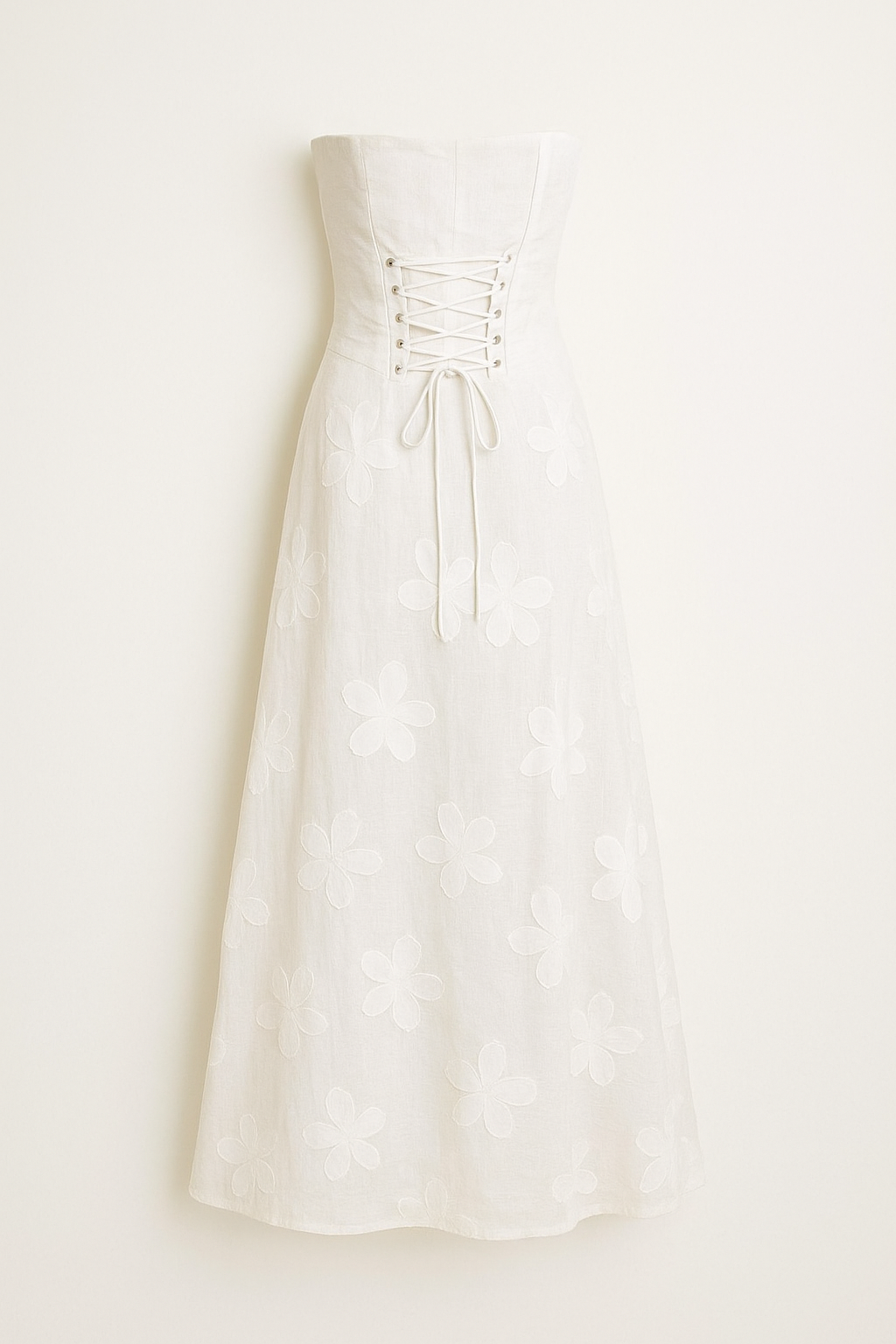 Lara – Elegant Corset Lacing and Floral Dress for Women - Image 7