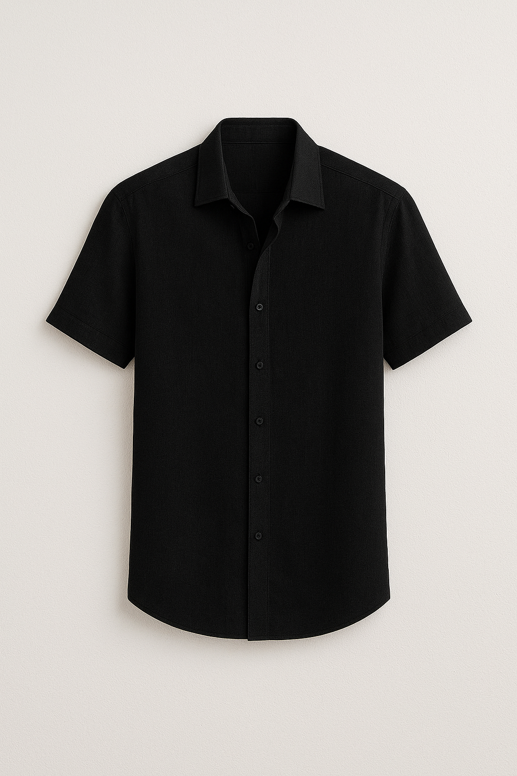 Robert – Casual cotton and linen Short Sleeve Shirt for Men - Image 5