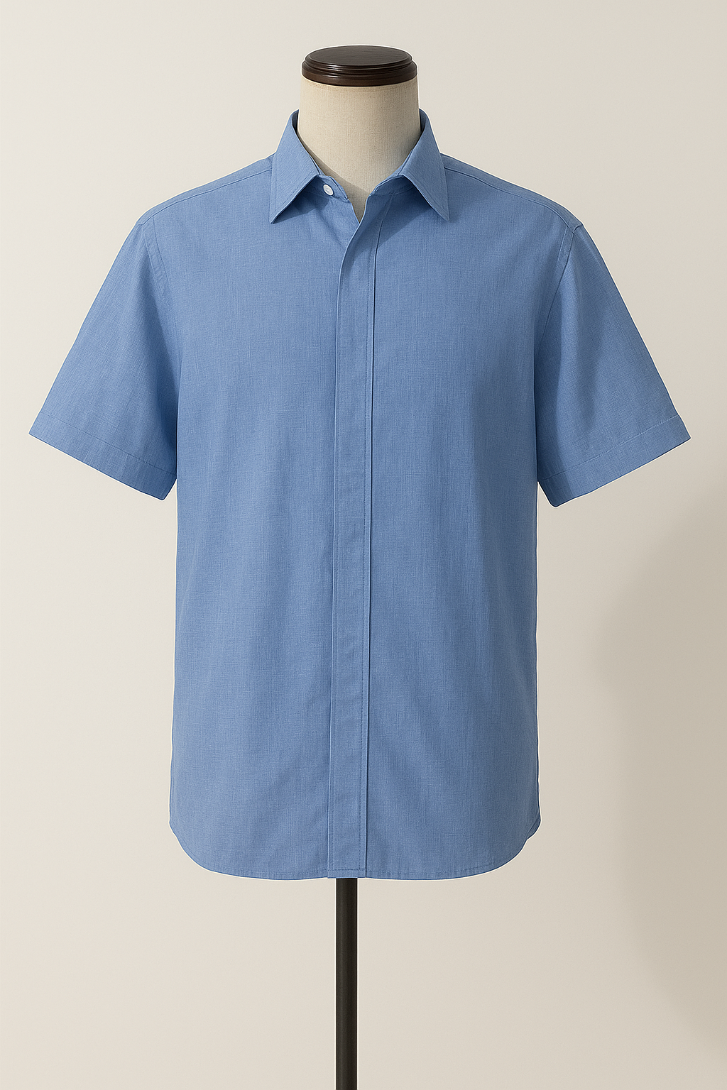 Robert – Casual cotton and linen Short Sleeve Shirt for Men - Image 9