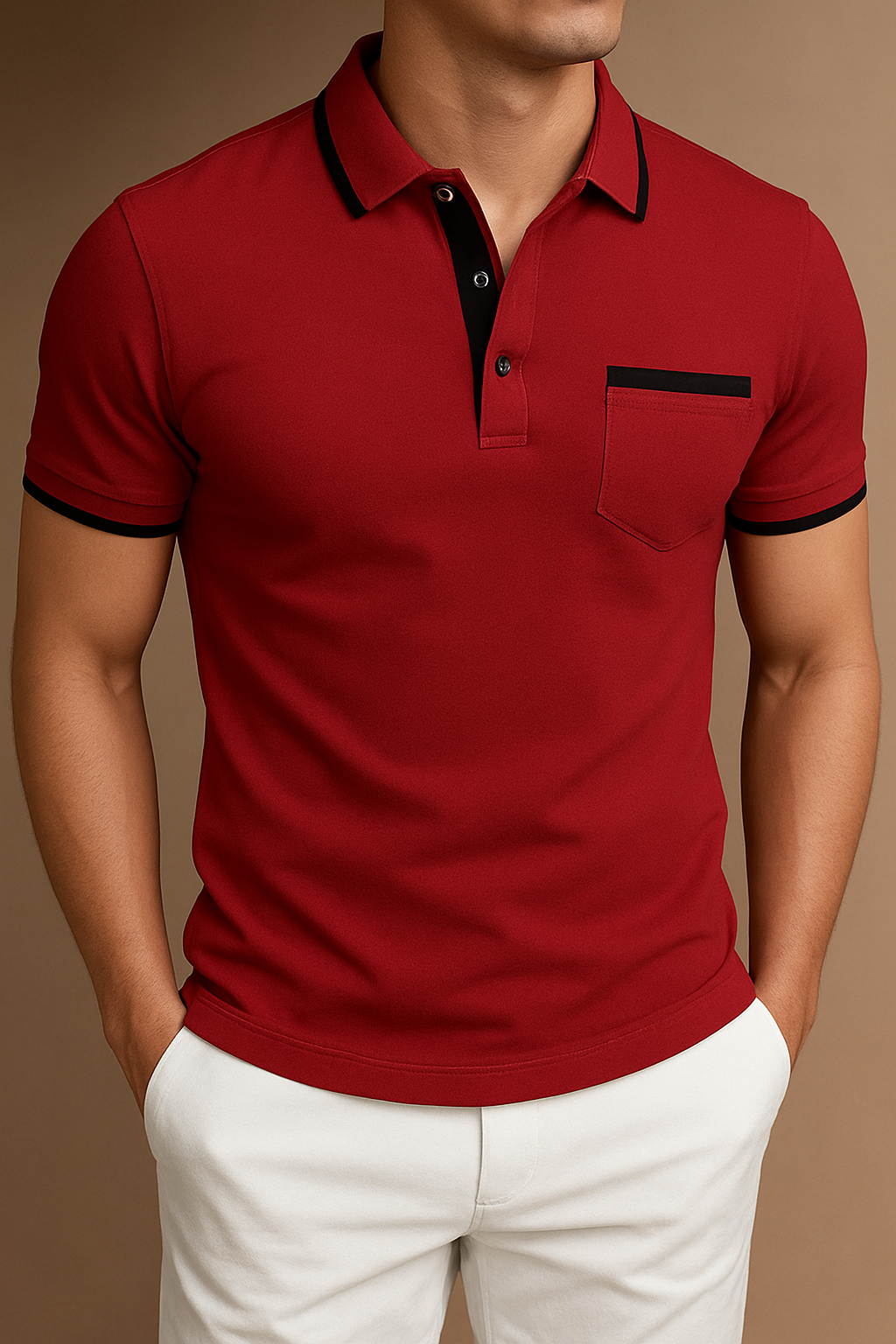 Adrian – Classic Polo Shirt for Men - Image 2