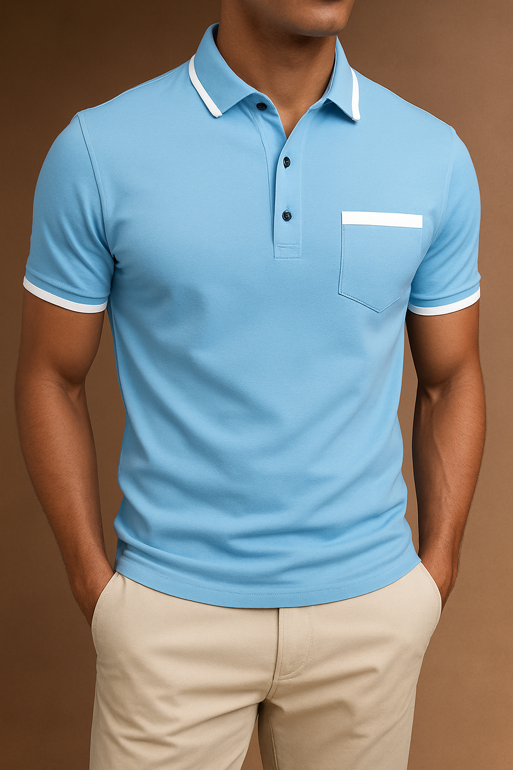 Adrian – Classic Polo Shirt for Men - Image 4