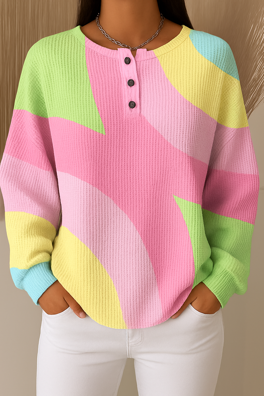 Stefanie – Cozy Graphic Sweater for Women - Image 1