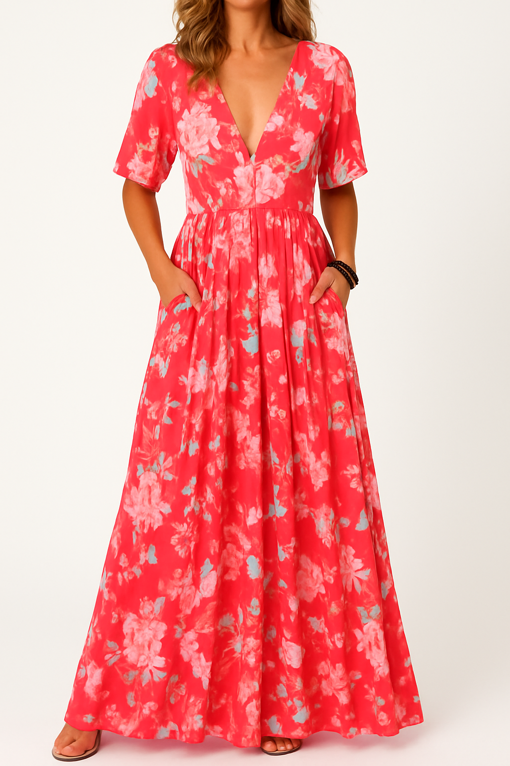 Ines – Elegant Vibrant Floral Dress for Women - Image 4