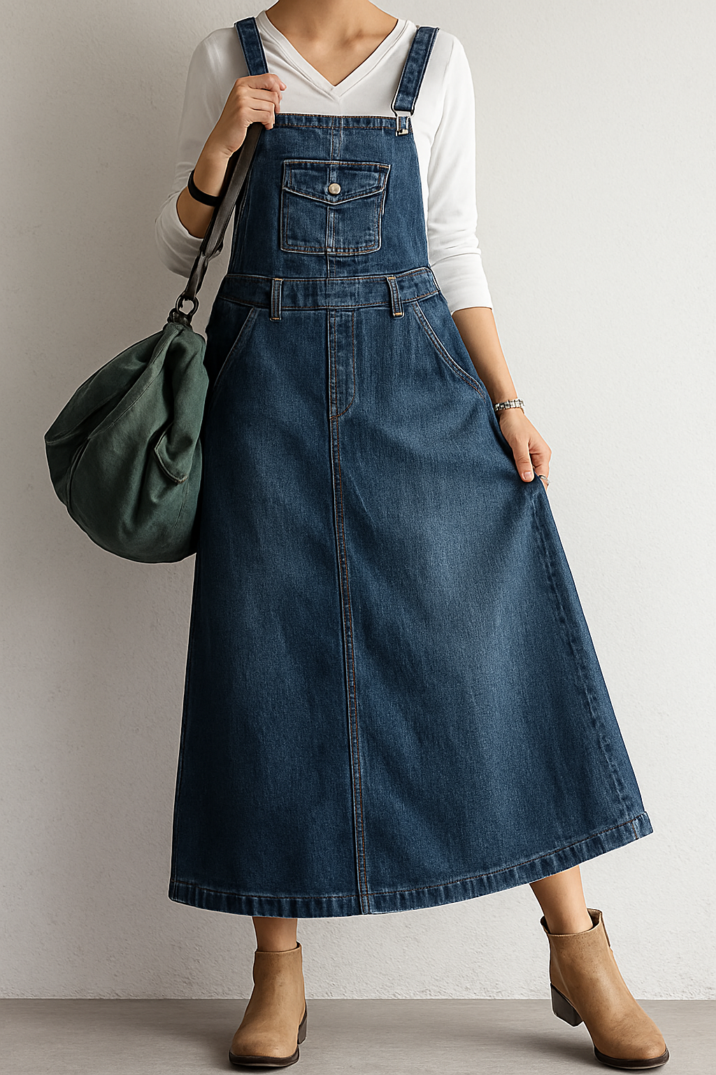 Sven – Casual Denim Overall Dress for Women - Image 2