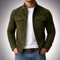 Herren Utility-Jacke im lässigen Design mit Knopfverschluss - J&B - 3 - Atelier-Zofia