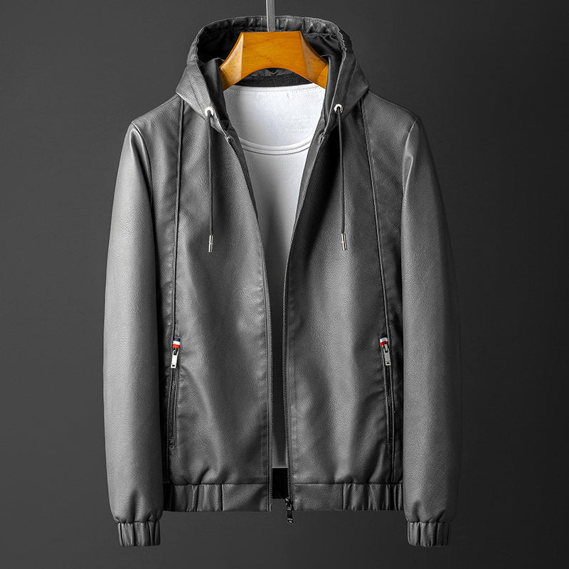 Herren-Bomberjacke mit Kapuze - Trendiger Freizeitlook mit praktischen Reißverschluss - J&B - 7 - Atelier-Zofia