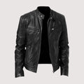 Herren Lederjacke – Elegante, strukturierte Passform mit praktischen Taschen von J&B - 2 - Atelier-Zofia