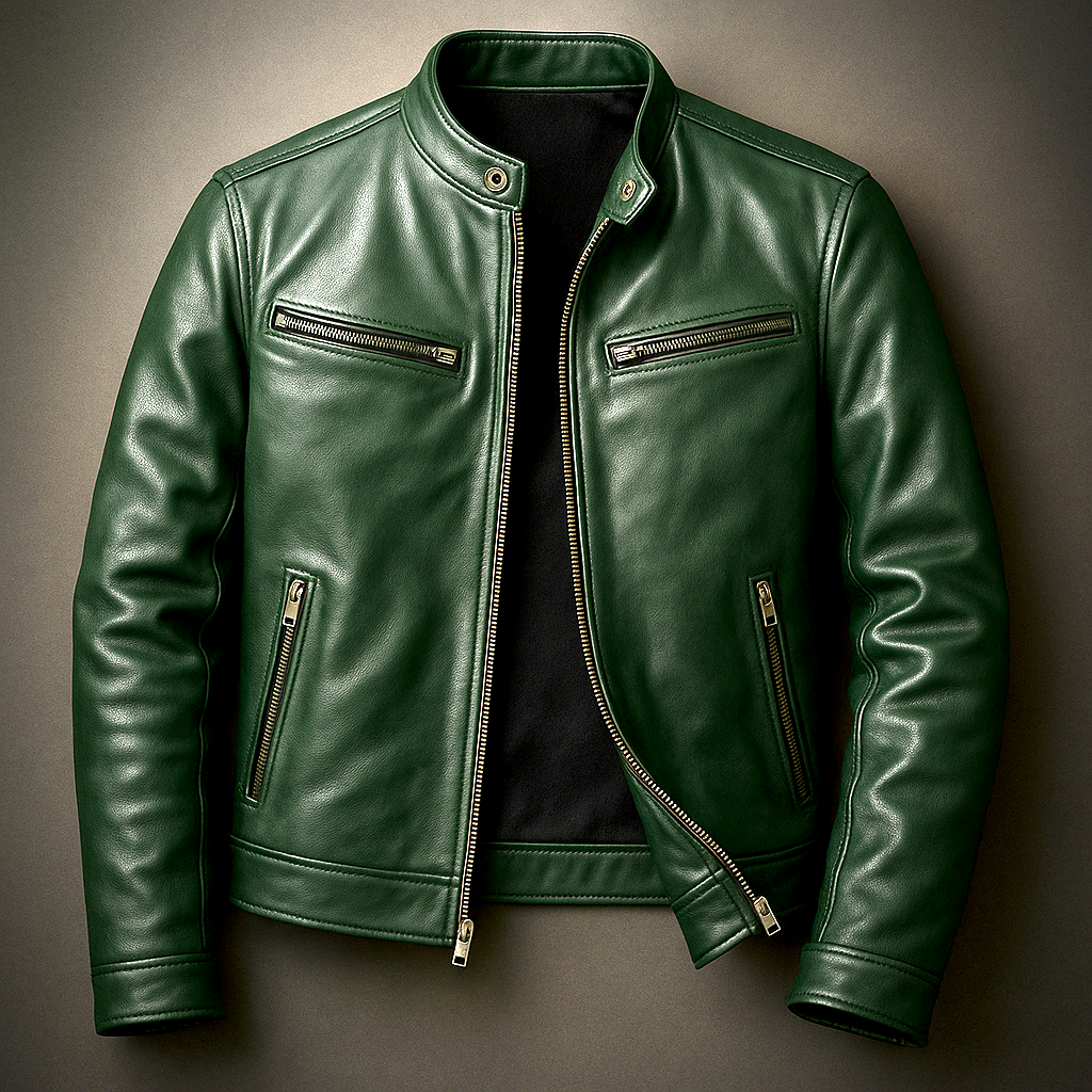 Herren Lederjacke – Elegante Passform mit modernem Design - J&B - 4 - Atelier-Zofia