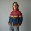 Bunte Damen Steppjacke mit Reißverschluss - J&B für stilvolle Wintertage - 1 - Atelier-Zofia
