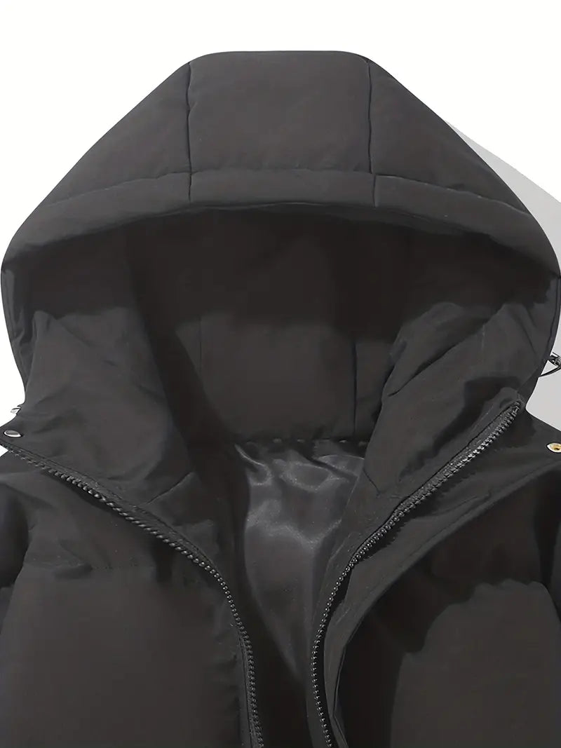 Damen Steppjacke mit Kapuze und durchgehendem Reißverschluss - J&B - 10 - Atelier-Zofia