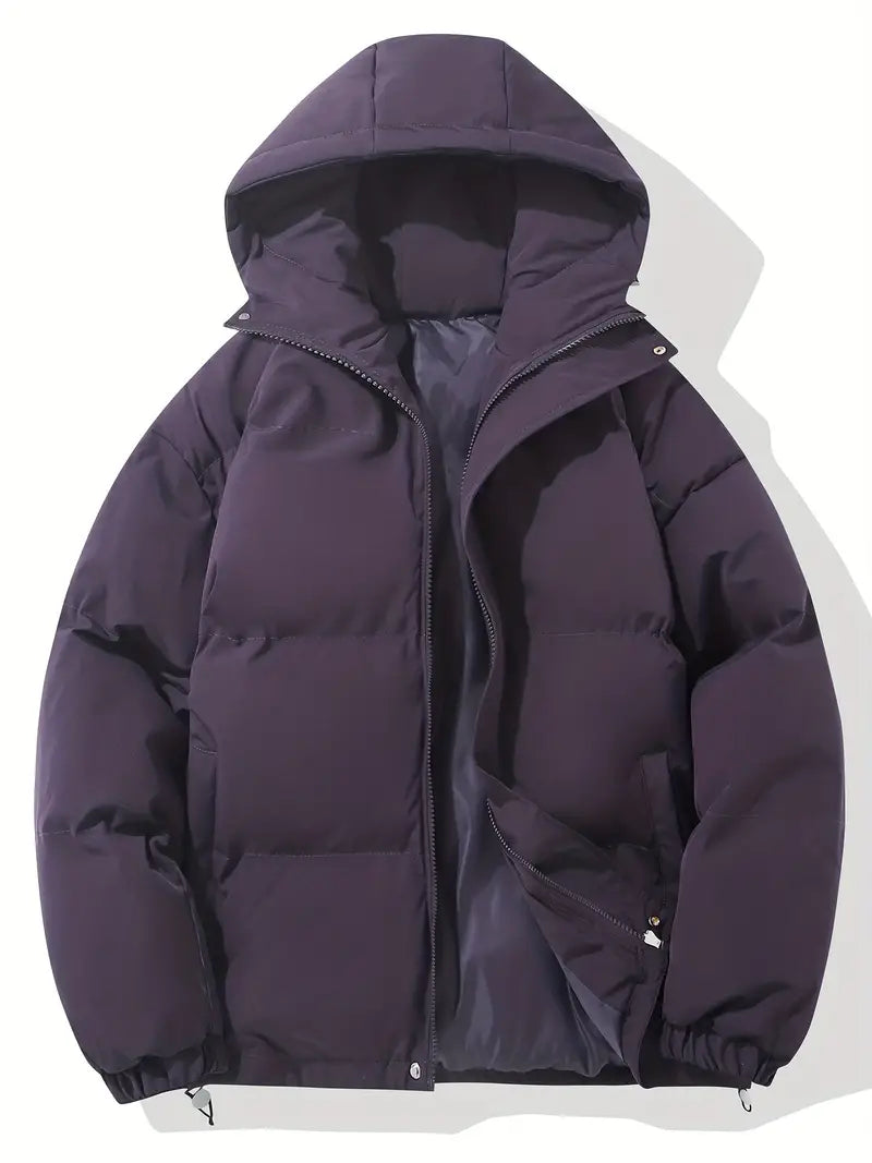 Damen Steppjacke mit Kapuze und durchgehendem Reißverschluss - J&B - 18 - Atelier-Zofia