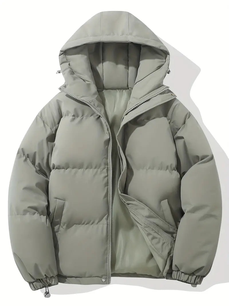 Damen Steppjacke mit Kapuze und durchgehendem Reißverschluss - J&B - 21 - Atelier-Zofia