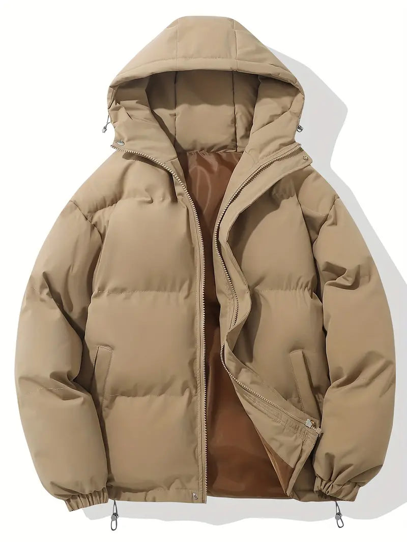 Damen Steppjacke mit Kapuze und durchgehendem Reißverschluss - J&B - 22 - Atelier-Zofia