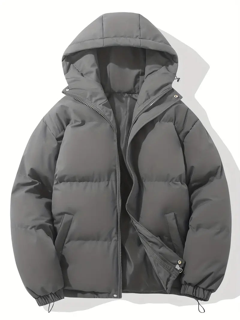 Damen Steppjacke mit Kapuze und durchgehendem Reißverschluss - J&B - 24 - Atelier-Zofia