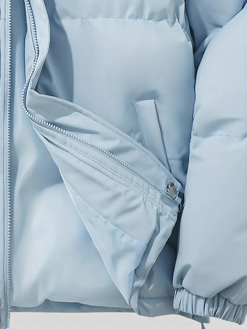 Damen Steppjacke mit Kapuze und durchgehendem Reißverschluss - J&B - 31 - Atelier-Zofia