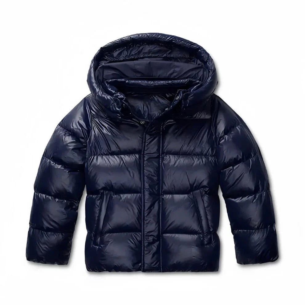 Damen Daunenjacke mit Kapuze und Reißverschluss - J&B - 5 - Atelier-Zofia