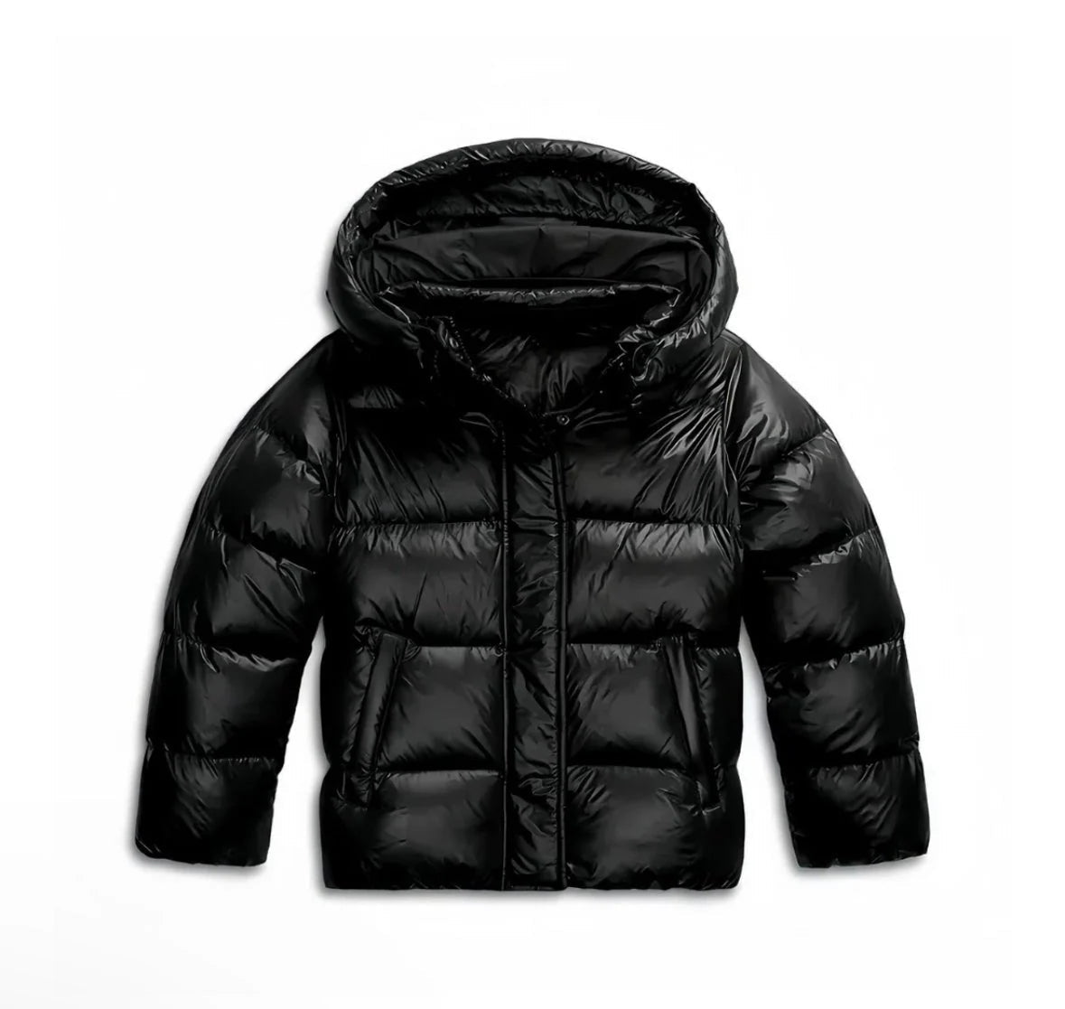 Damen Daunenjacke mit Kapuze und Reißverschluss - J&B - 7 - Atelier-Zofia