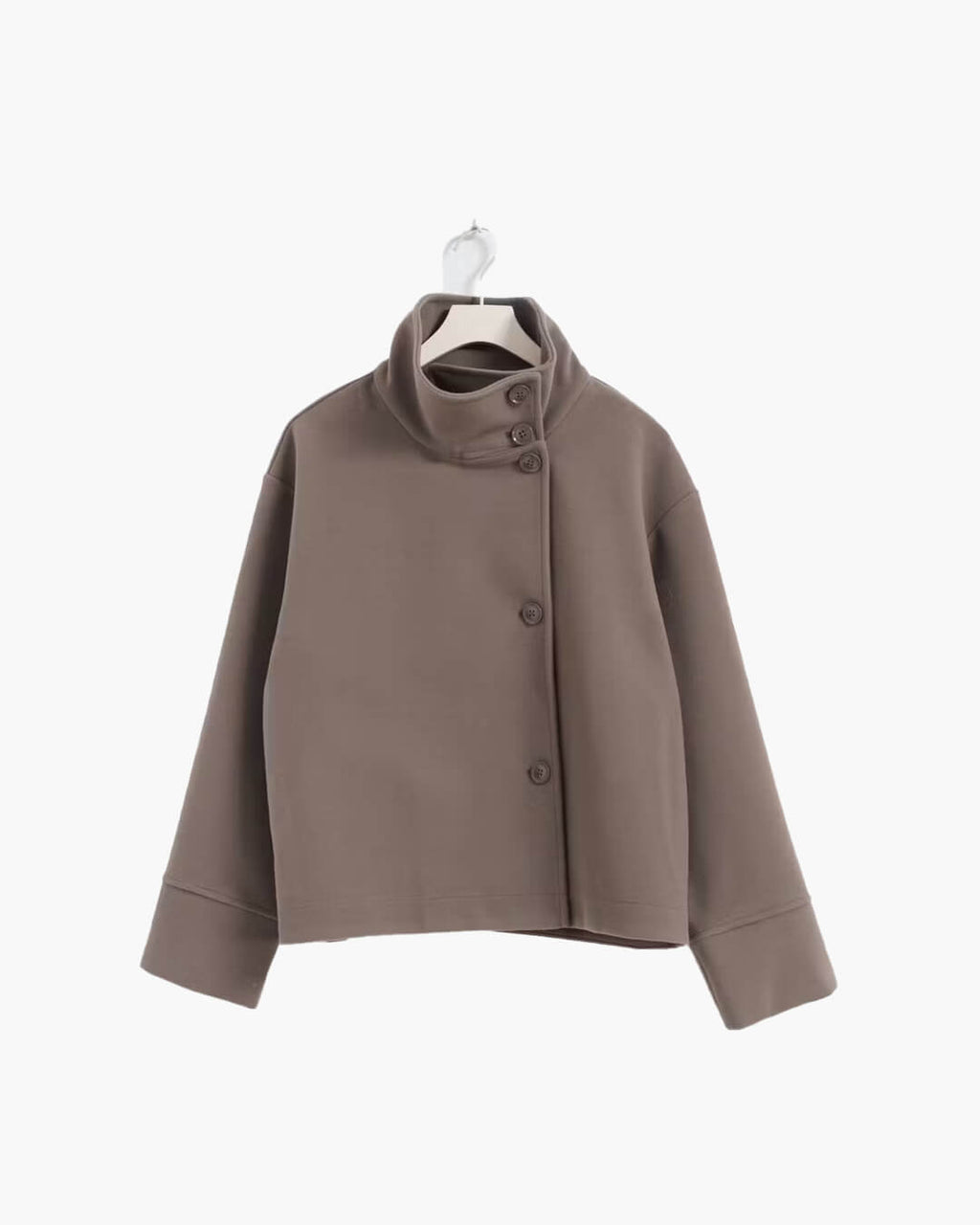 Elegante Damenjacke mit hohem Kragen und lässiger Passform - J&B - 10 - Atelier-Zofia