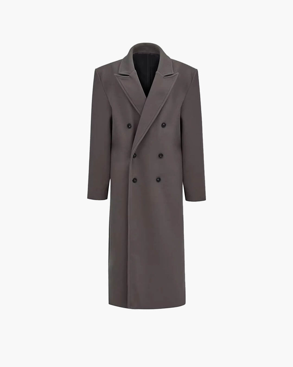 Stilvolle lange Jacke für Damen mit lässigem Schnitt und breitem Revers - J&B - 13 - Atelier-Zofia