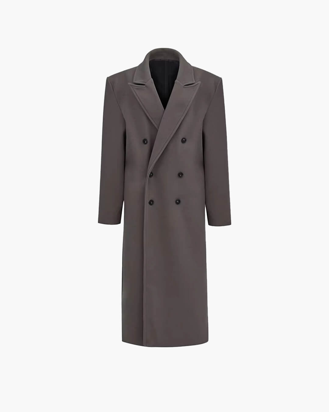 Stilvolle lange Jacke für Damen mit lässigem Schnitt und breitem Revers - J&B - 13 - Atelier-Zofia
