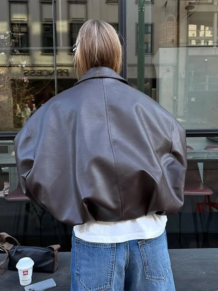 Damen Bomberjacke im Oversized-Stil mit Taillengürtel - J&B - 7 - Atelier-Zofia