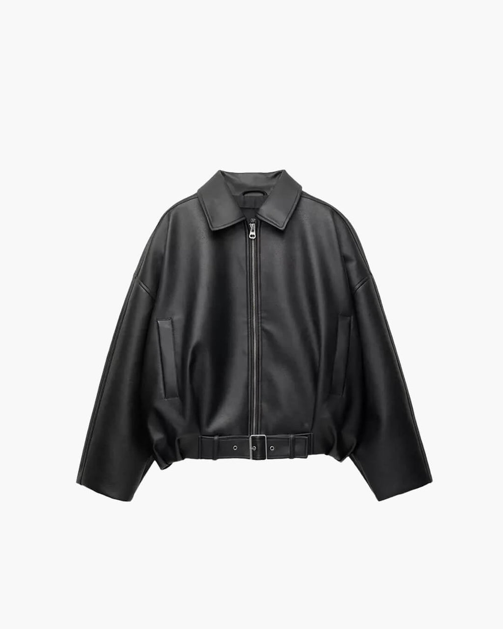 Damen Bomberjacke im Oversized-Stil mit Taillengürtel - J&B - 9 - Atelier-Zofia