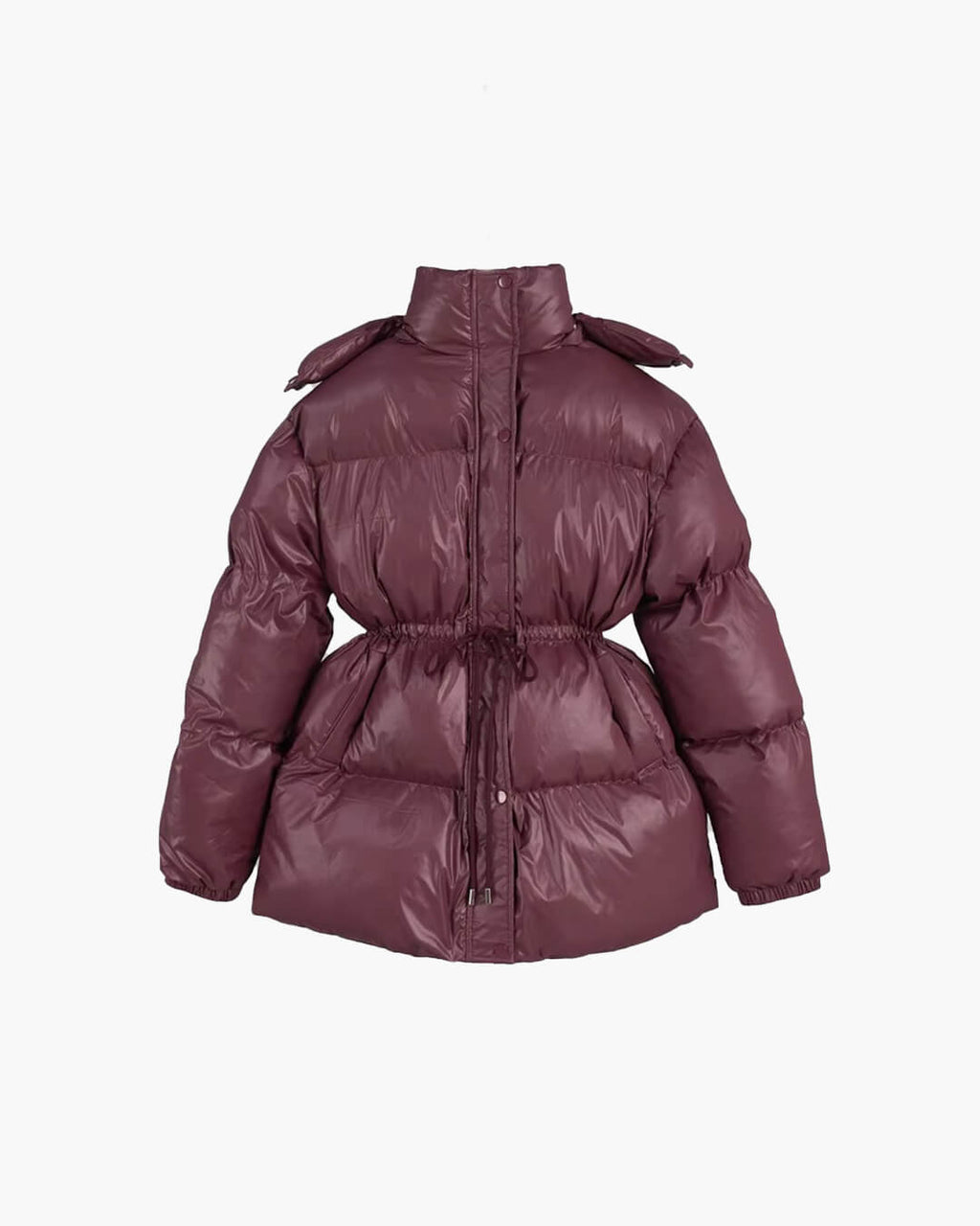 Damen Daunenjacke mit Taillenkordelzug und langer Silhouette - J&B - 5 - Atelier-Zofia