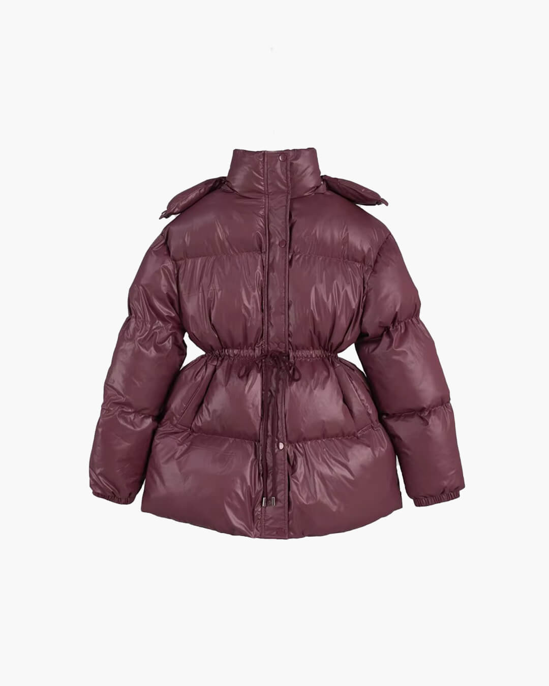 Damen Daunenjacke mit Taillenkordelzug und langer Silhouette - J&B - 5 - Atelier-Zofia