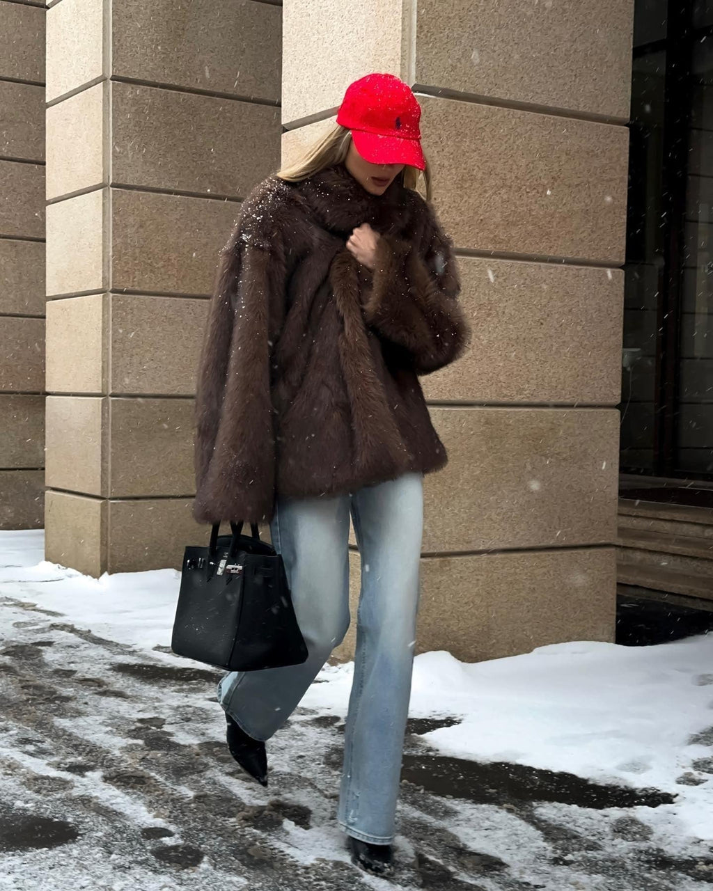 Damen Oversize Kunstfelljacke mit weichem Touch - J&B - 2 - Atelier-Zofia