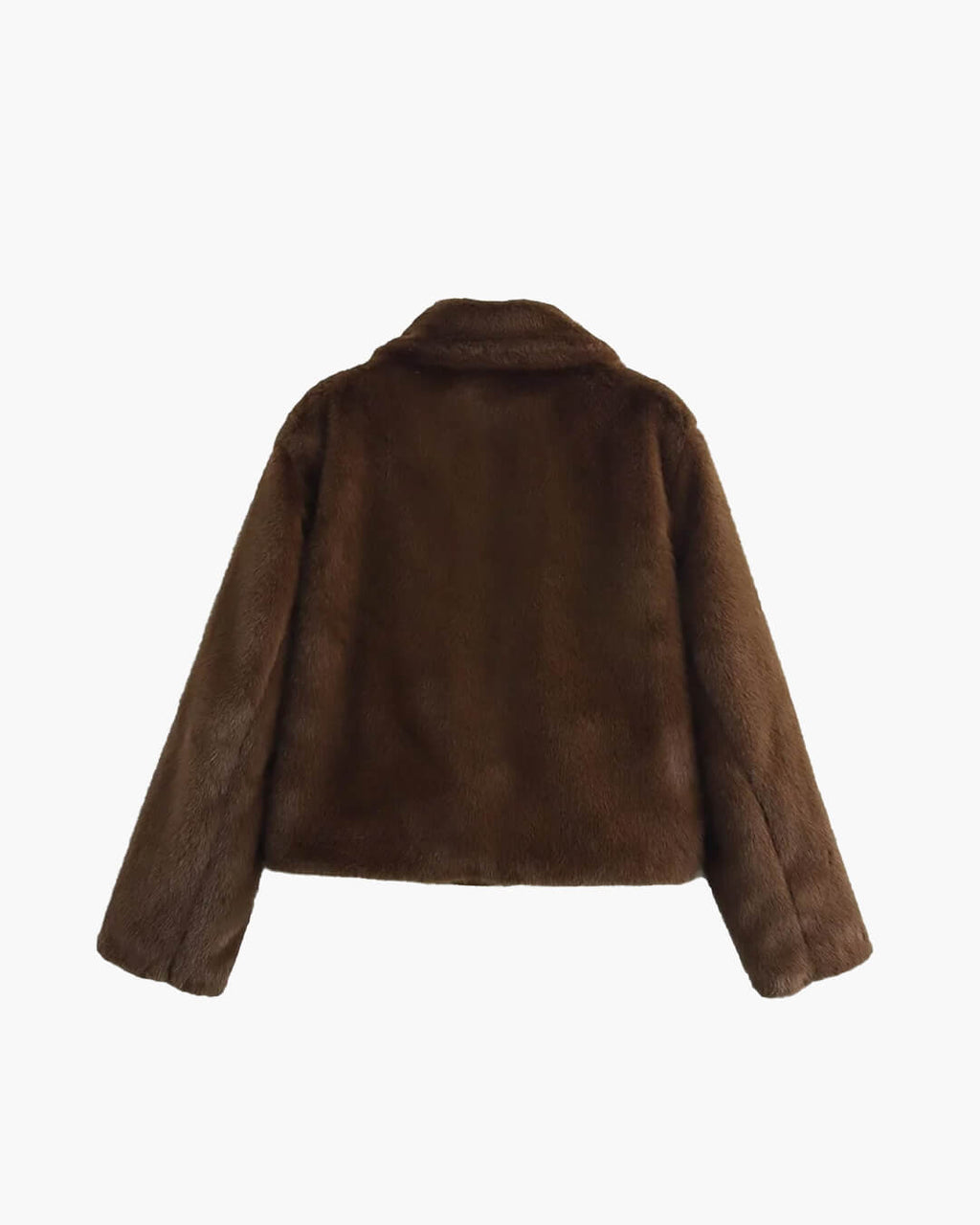 Elegante Damen Kunstfelljacke, Kurzschnitt für stilvolle Auftritte - J&B - 10 - Atelier-Zofia