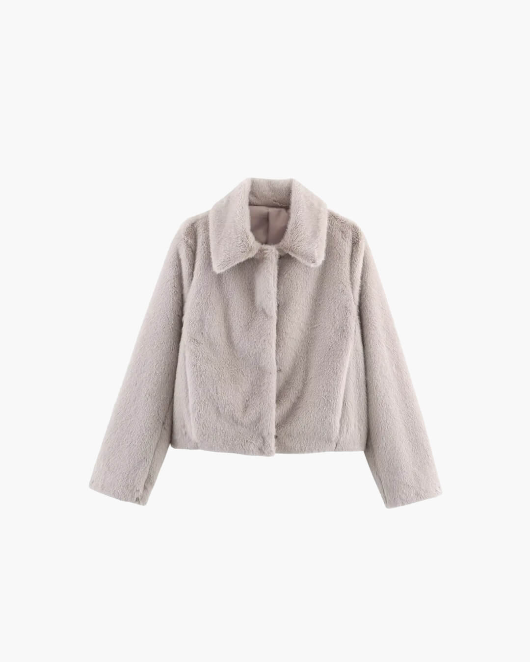 Elegante Damen Kunstfelljacke, Kurzschnitt für stilvolle Auftritte - J&B - 11 - Atelier-Zofia