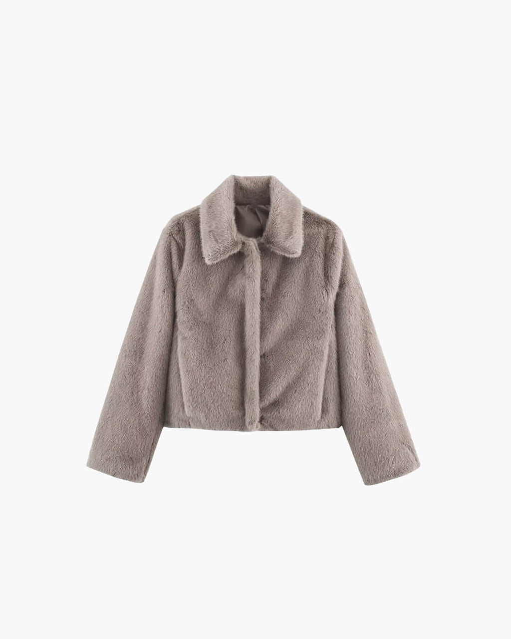 Elegante Damen Kunstfelljacke, Kurzschnitt für stilvolle Auftritte - J&B - 12 - Atelier-Zofia