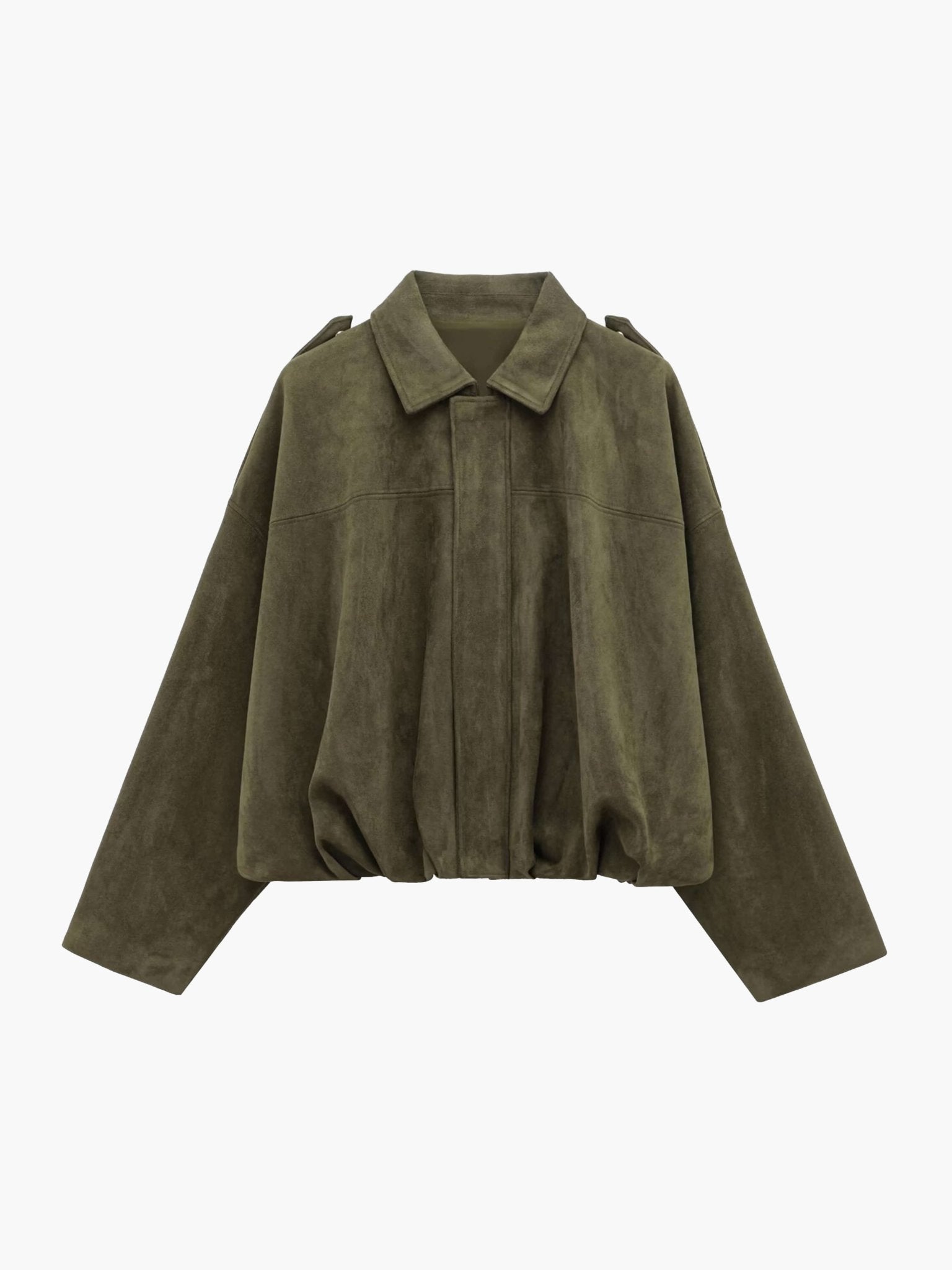 Damen Bomberjacke im modernen Oversized-Design mit robustem Reißverschluss - J&B - 1 - Atelier-Zofia