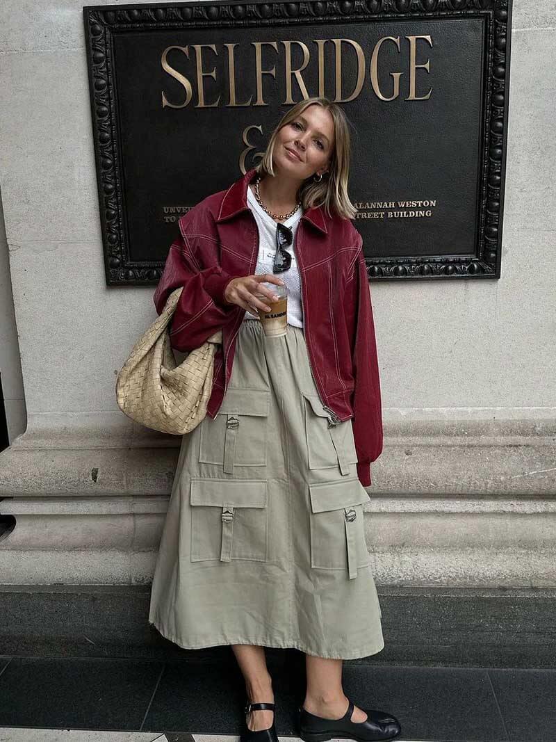 Damen Bomberjacke im Oversize-Design mit praktischen Reißverschluss - J&B - 3 - Atelier-Zofia