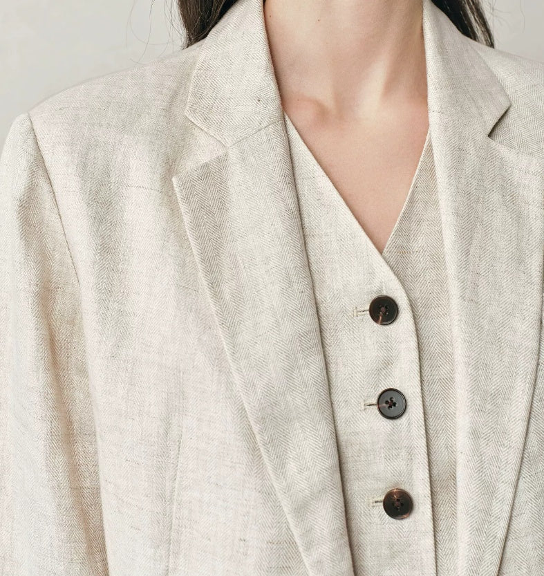 Lässiger Damen Blazer mit elegantem Revers - J&B - 6 - Atelier-Zofia