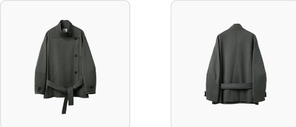 Modische Damenjacke mit doppelter Knopfleiste und lockerer Passform - J&B - 3 - Atelier-Zofia