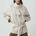 Modische Damenjacke mit doppelter Knopfleiste und lockerer Passform - J&B - 4 - Atelier-Zofia