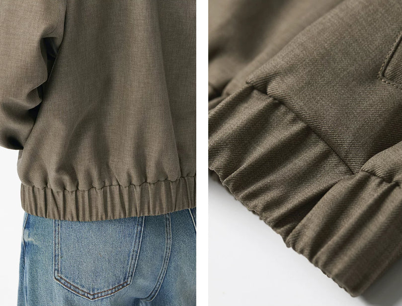 Moderne Bomberjacke für Damen mit Reißverschluss und lässigem Schnitt - J&B - 4 - Atelier-Zofia