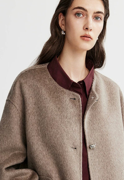 Lässige Damenjacke mit Knopfverschluss - J&B - 1 - Atelier-Zofia