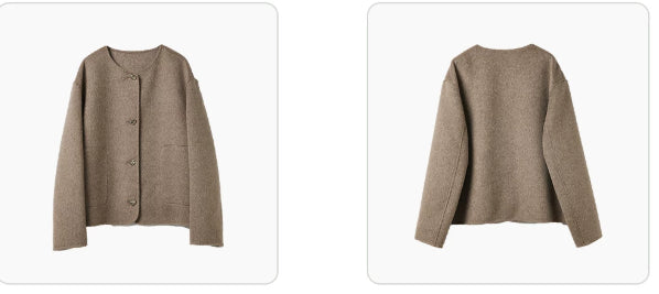 Lässige Damenjacke mit Knopfverschluss - J&B - 7 - Atelier-Zofia